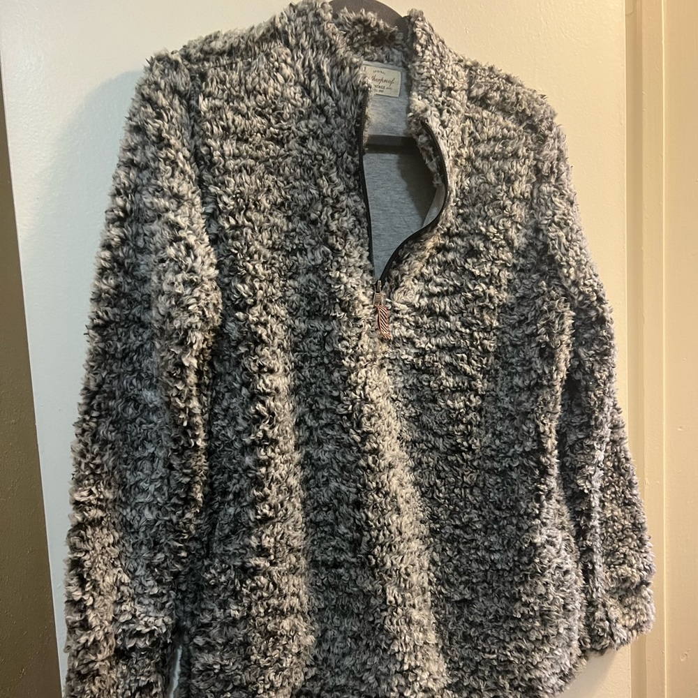 Pull over 3/4 zip sweater
